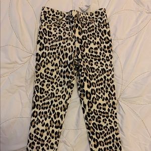 Girls leopard jeggings